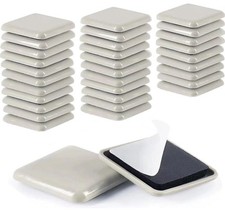 30pcs 1-1/2" Self-Stick Furniture Sliders,Square Small Furniture Sliders for ...