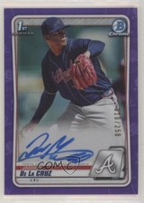 2020 Bowman Chrome Prospects Purple Refractor 10/250 Jasseel De La Cruz Auto 2f9