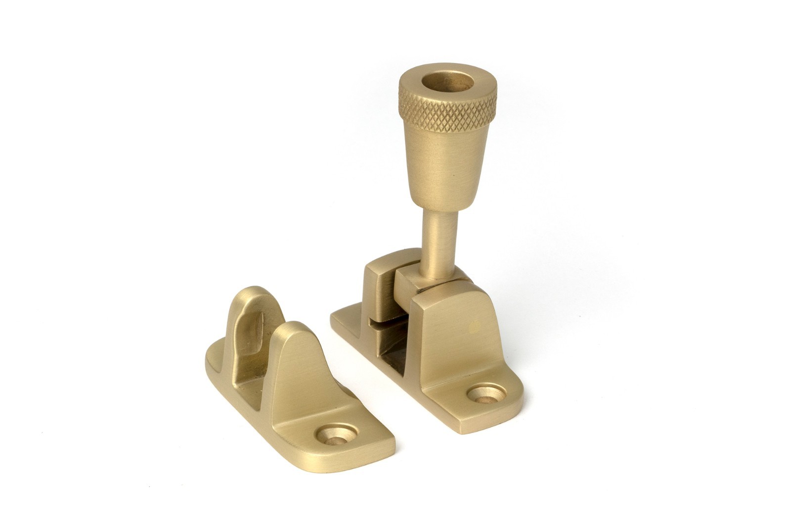 From The Anvil 52345 Satin Brass Brompton Brighton Fastener (Radiused)