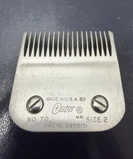 Vtg OSTER HAIR CLIPPER BLADE No. 70 SIZE 2 Detachable made in USA