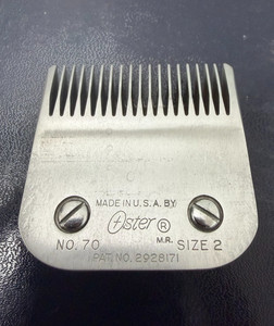Vtg OSTER HAIR CLIPPER BLADE No. 70  SIZE 2 Detachable made in USA