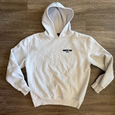 White Fox Hoodie Womens S/M White Grey Classic Leisure Vol. 3 Double-Sided Baggy