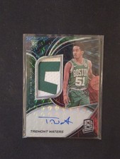 Tremont Waters 2019-20 Panini Spectra RC Auto Patch Interstellar SP #/49 #208