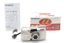     NEAR MINT in Box Olympus  mju III 120 Point  Shoot 35mm Film Camera JAPAN