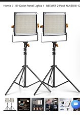 NEEWER LED Photography light NL 480 with 200 cm 22-25-19 light stand included