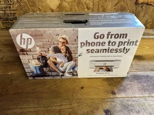 HP DeskJet 3755 Print Scan Copy All-in-One Printer Scanner Copier White Tested 