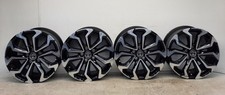 2023 TOYOTA YARIS CROSS Mk1 Alloy 17X7J ET50 Black Set of 4 Alloy Wheels
