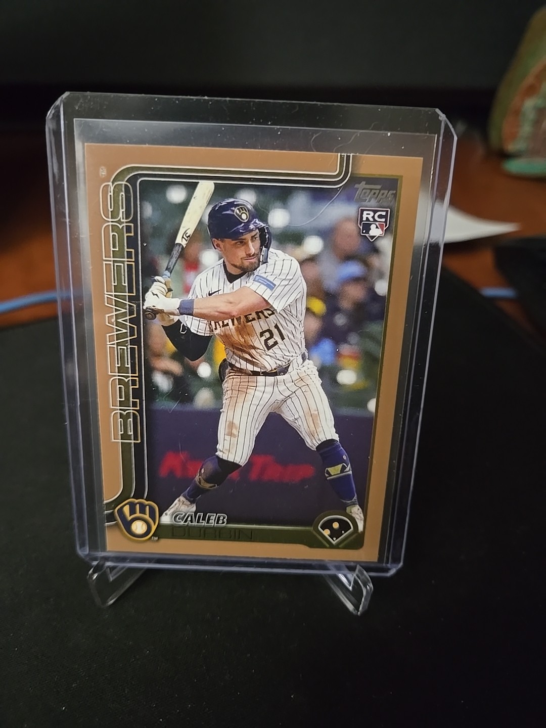 2025 Topps Update Caleb Durbin US170 Rookie Gold Parallel /2025 Brewers