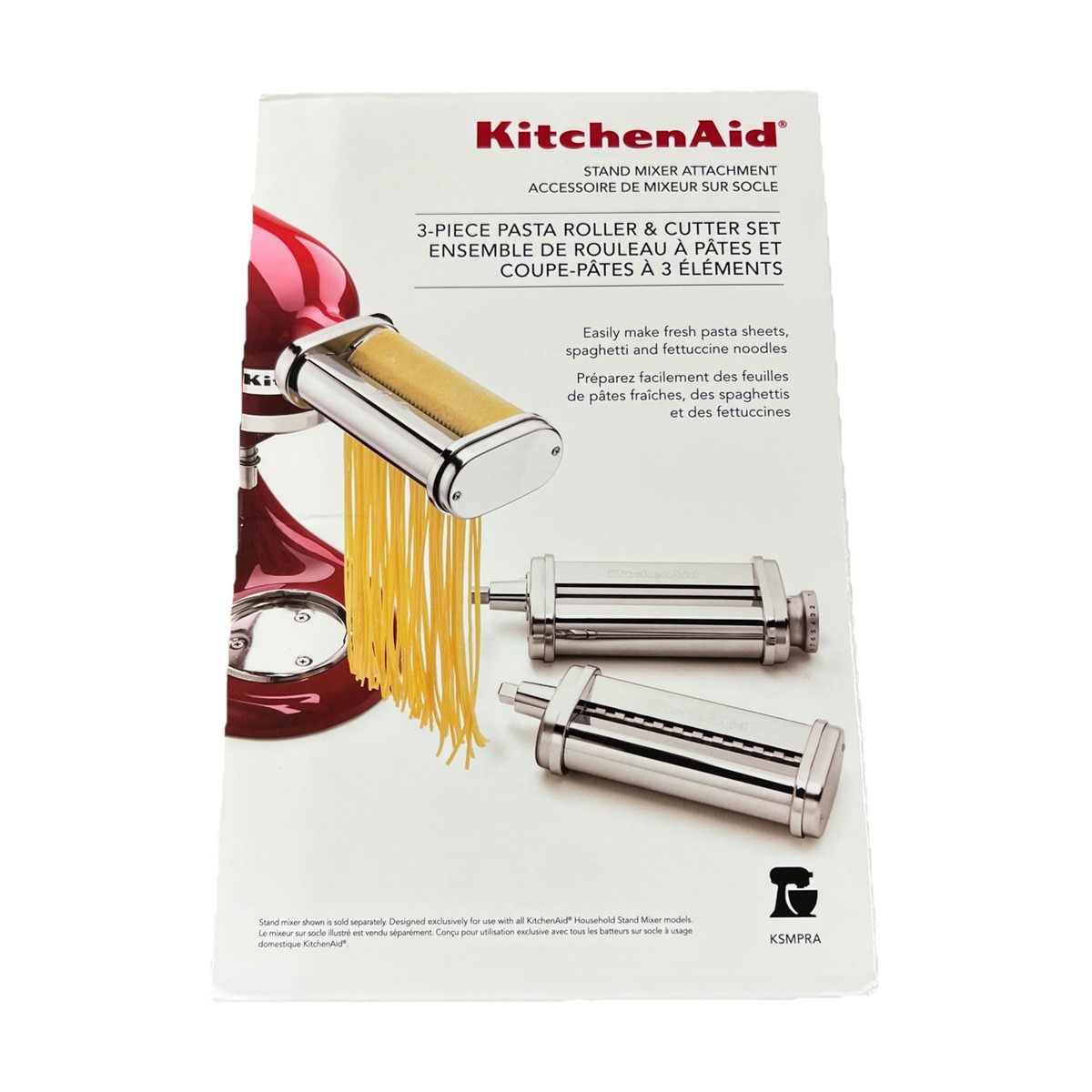 KitchenAid KSMPRA Pasta Roller Cutter Attachment for sale online