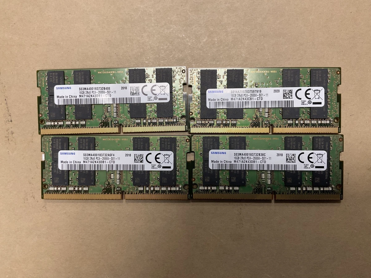 25+ PC4-21300 (DDR4-2666) Bus Speed Computer RAM 64 GB Total