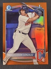 2025 Bowman Chrome 1st ORANGE REFRACTOR Esteban Gonzalez 11/25