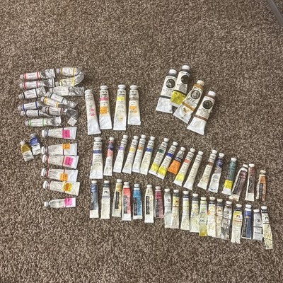 Huge Artist Watercolor Lot Winsor & Newton Grumbacher Da Vinci