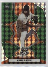2022 Panini Mosaic Rookies Green Mosaic Prizm Camilo Doval #241 0q1p