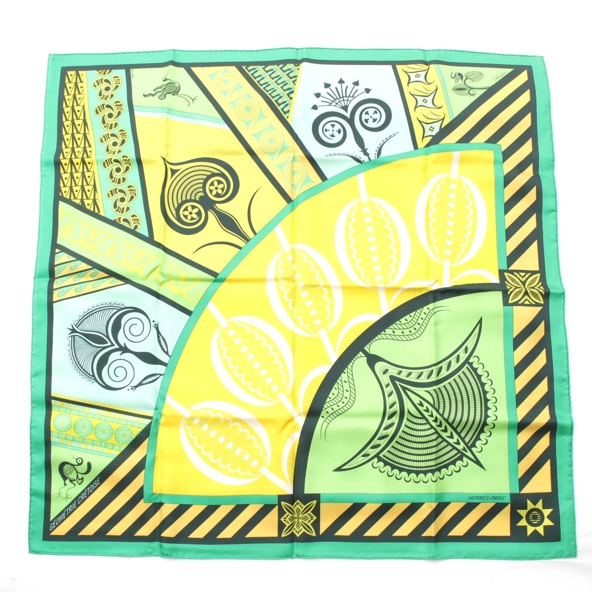 Hermes Silk Scarf 90 GEOMETRIE CRETOISE 704288