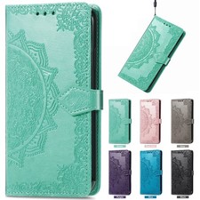 For iPhone 17 Pro Max Air 16 15 14 13 12 Pattern Leather Wallet Flip Case Strap
