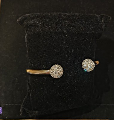 BAUMARMREIF AUS STERLINGSILBER MIT CZ, GEPUNZT 
