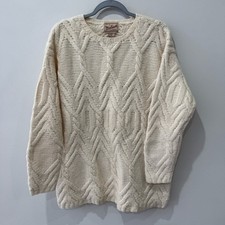 Woolrich Size W Medium Wool Cable knit Sweater Vintage