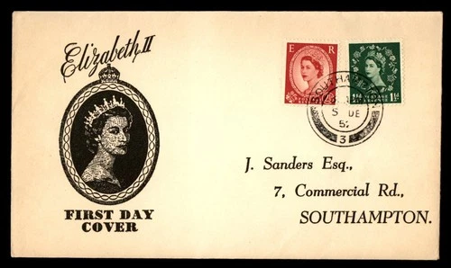 Mayfairstamps Great Britain FDC 1950s Queen Elizabeth II Combo First Day Cover a