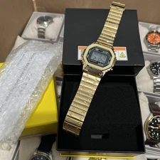 Activa X Invicta Digital Unisex Watch 44.5 m💯Gold Tone Stainless SS ACWM424-002