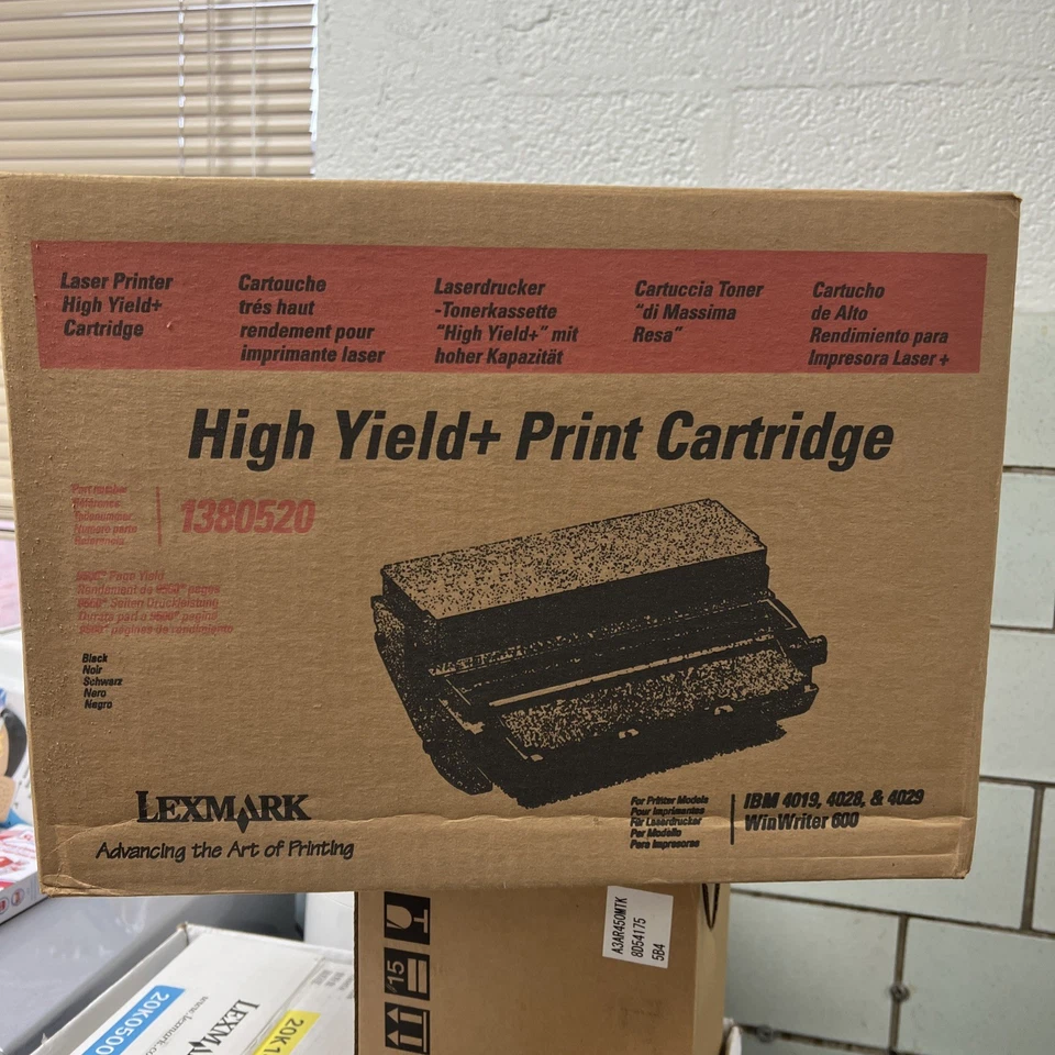 Lexmark Laser Printer Cartridge 1380850  (Black) New- Sealed - Image 3 of 3