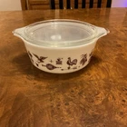 Vintage PYREX Early American #472 1.5 Pint Casserole Dish with lid