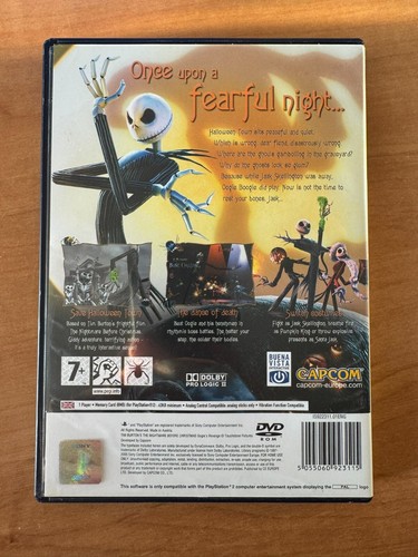 Tim Burton's The Nightmare Before Christmas PS2 PlayStation 2 - PAL UK CIB - Imagen 9 de 16