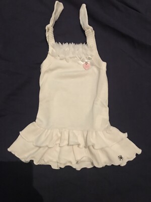 Kleid für Mädchen 7 bis 9 Monate weiß Fun & Fun