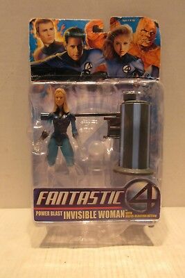 2005 Fantastic Four 4 Invisible Woman Figure Marvel ToyBiz Power Blast 2versions for sale online