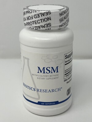 Biotics Research MSM Methylsulfonylmethane Dietary Supplement 60 Caps Exp 2026+