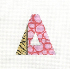 Colors of Praise Greek Letter DELTA Handpainted Needlepoint Canvas 1