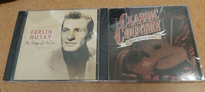 3 new! SEALED CDS 2002 FERLIN HUSKY WINGS OF A DOVE 2001 GREAT COUNTRY GOSPEL