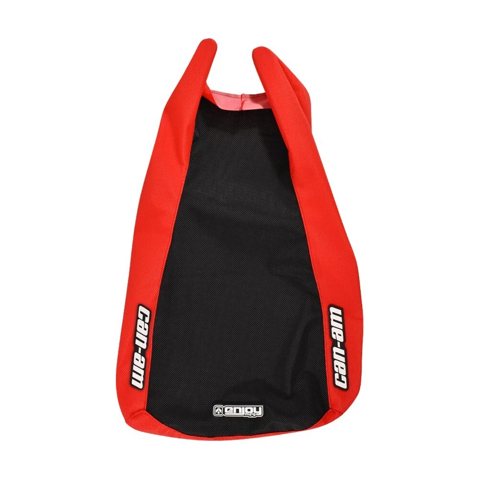 Can Am Outlander Max 450 570 650 850 1000 Seat Cover RED & BLACK Logo #292 - Image 3 of 4