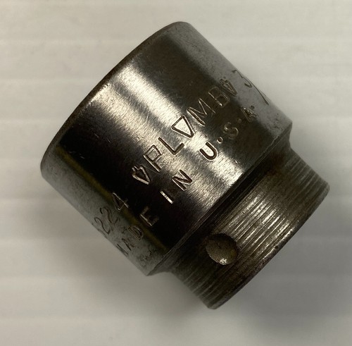 Vintage PLOMB TOOLS 5224 - 3/4" Shallow Socket 3/8” Drive 12 Point USA PLVMB - Picture 8 of 12