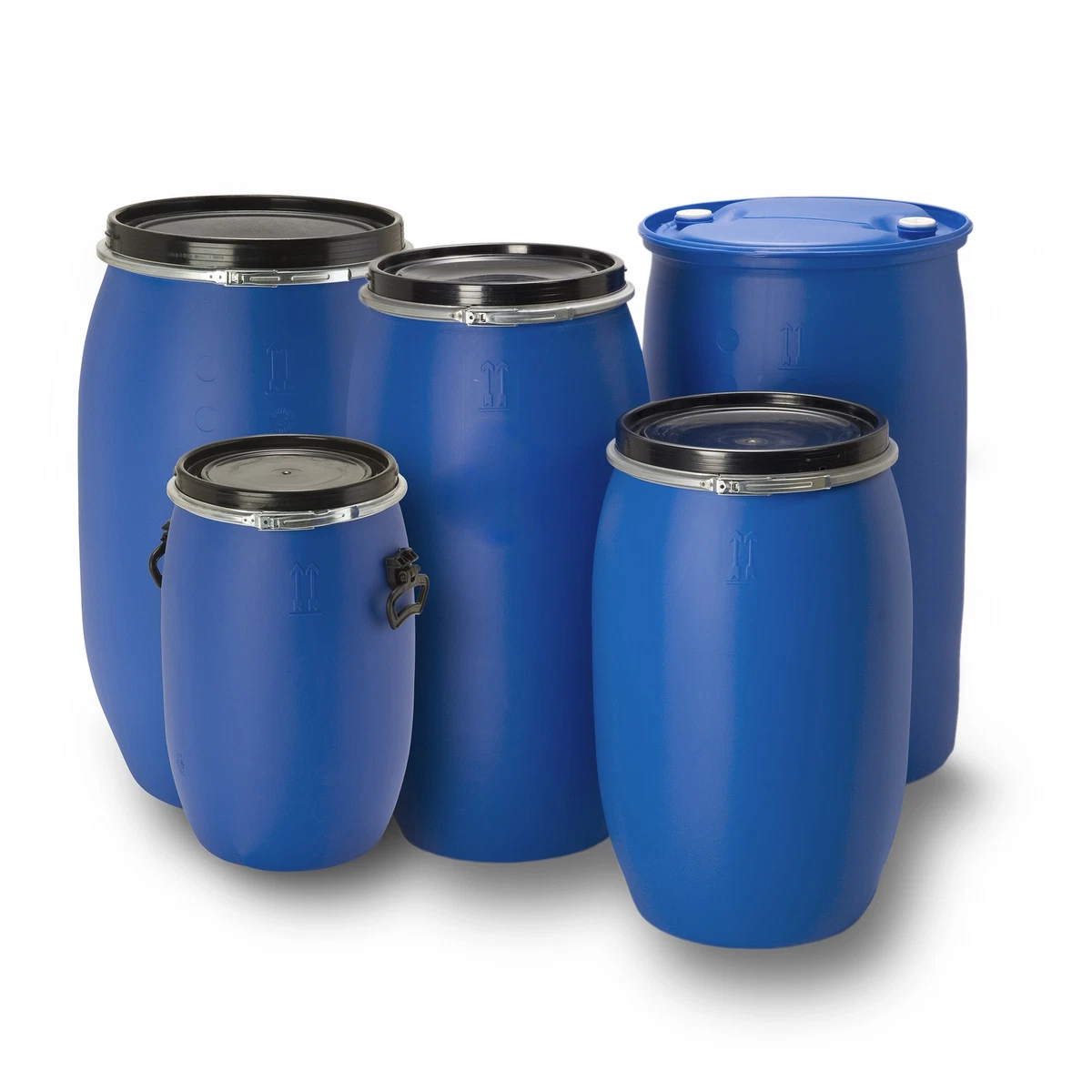 AGROHIT Weithalsfass 220 l, Sauerkrautfass mit Deckel, Regenfass
