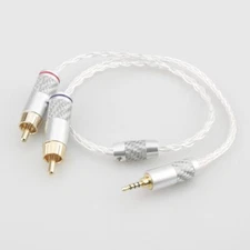 2.5mm Balanced Male to Dual RCA Male for Astell&Kern AK100II, AK120II, AK240