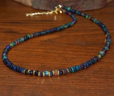 Ethiopian Opal Beaded Necklace Opal Gemstone Rondelle Opal Necklace Loose Opal