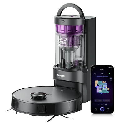 Eureka E20 Plus Robot Vacuum and Mop Combo with Bagless Self Emptying Station
