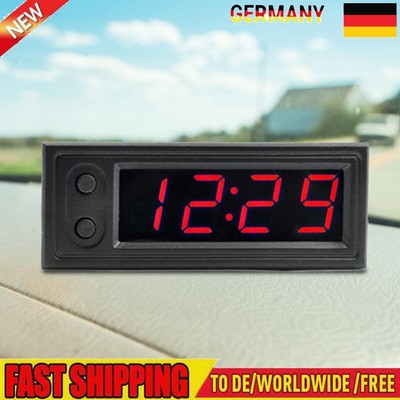 3 in 1 Electronic Clock Voltmeter LED Display Digital Temperature Gauge Luminous