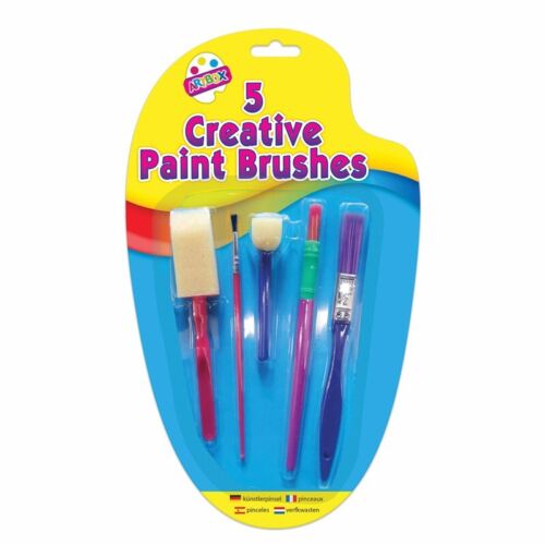 Creative 5 Different Paint Brushes Set For Kids Drawing Painting Art & Craft DIY - Picture 1 of 5