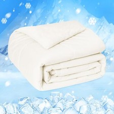 Single sided cold fabric cooling blanket for night sweats, summer coolers