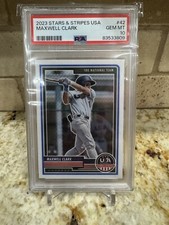 🔥 Max Clark 2023 Panini Stars & And Stripes USA #42 PSA 10 RCRookie Maxwell ⚾️