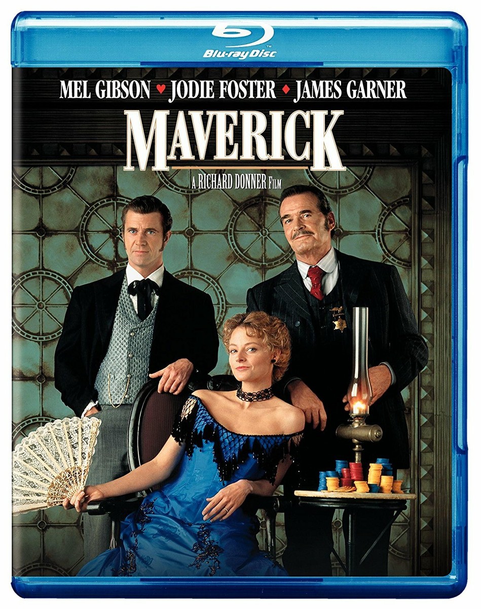 MAVERICK (1994) Blu Ray Mel Gibson Jodie Foster REGION FREE New