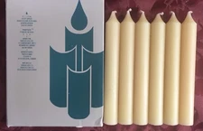 PartyLite SPICED VANILLA Utility 6” Taper Candles A0211 for Spring-Load Lamp HTF