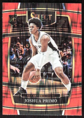 2021-22 9878E Panini Select ORANGE FLASH PRIZM Joshua Primo Rookie San Antonio