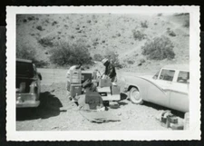 Vintage Photo MEN'S CAMPING TRIP COLEMAN COOLER LAKE HAVASU '61 Gay Interest 03