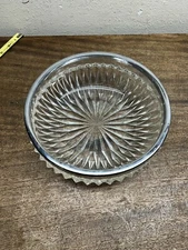 Vintage Silver Plated Crystal Serving Bowl England ~ 8 1/2" Dia.