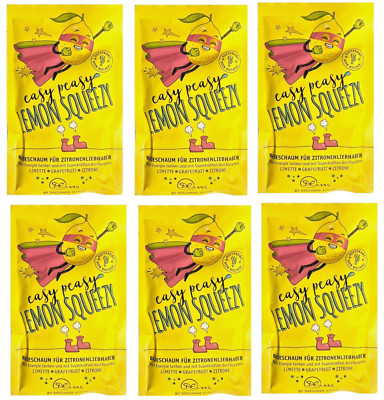 6x DRESDNER ESSENZ Badeschaum  Lemon Squeezy Wellness Pflegebad 6x 60g