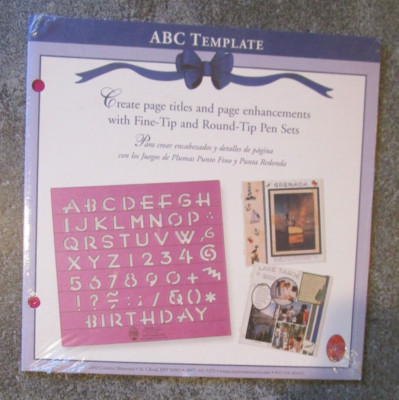Creative Memories ABC TEMPLATE - 7x7 - 2003 for Journaling /Scrapbooking NEW