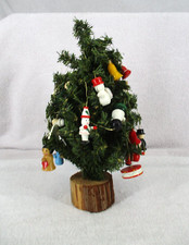 Mini Christmas Tree With Wooden Santa Angel S...
