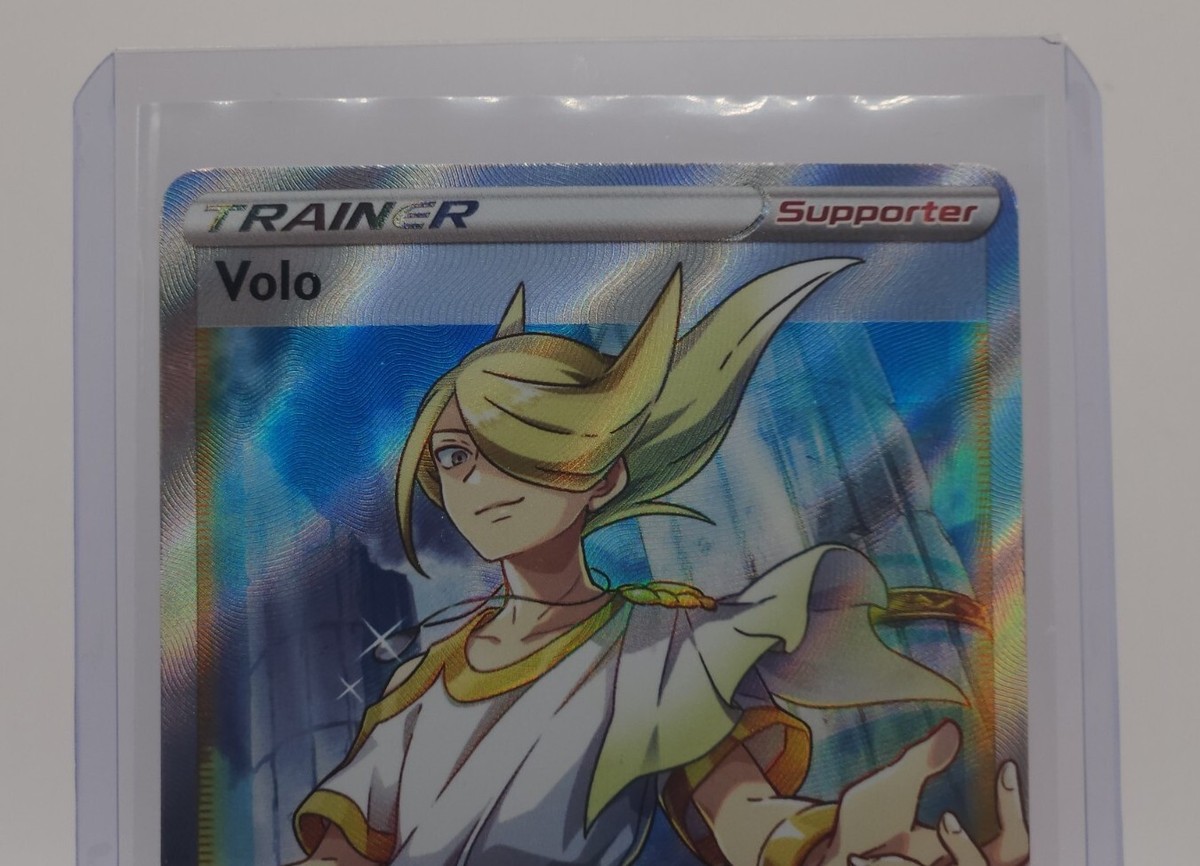 volo pokemon card value Volo 196/196 Ultra Rare Full Art Holo 2022 Pokemon Lost Origin MINT